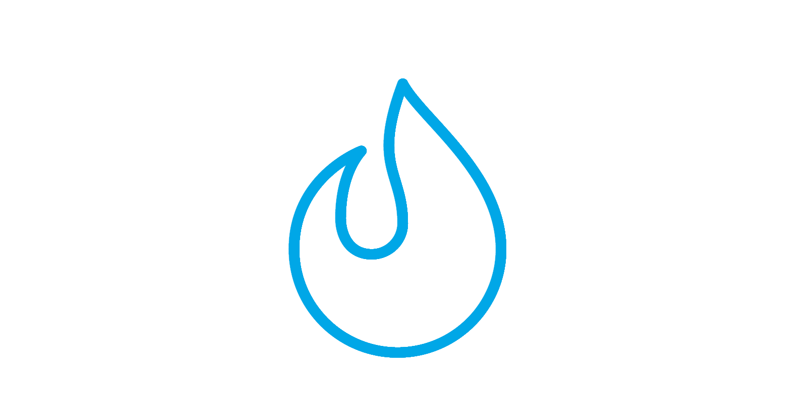 blue fire symbol