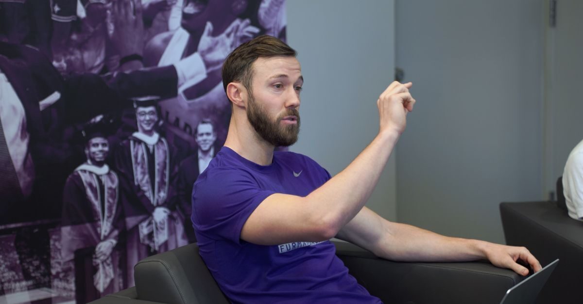 Matt Aldred is an assistant basketball coach at Furman University who uses player tracking technology and basketball analytics to guide is decisions on the court.