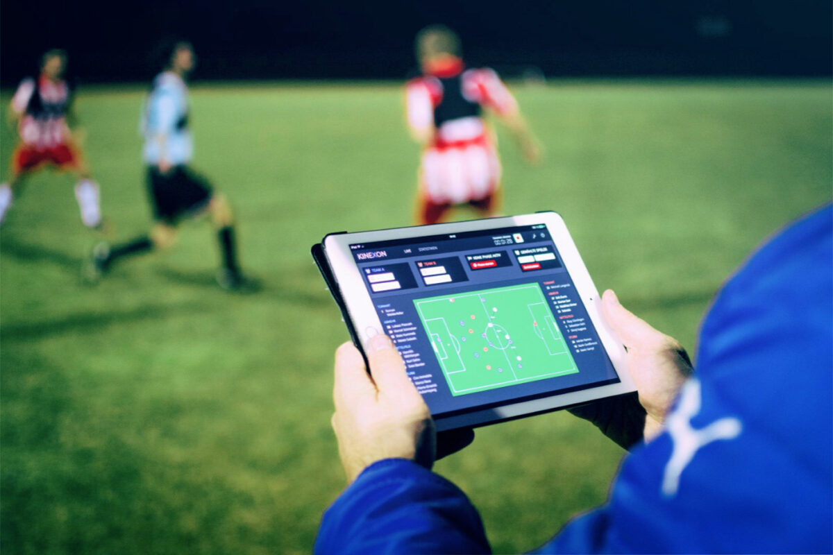 Coaches use player tracking devices to manage football training loads.