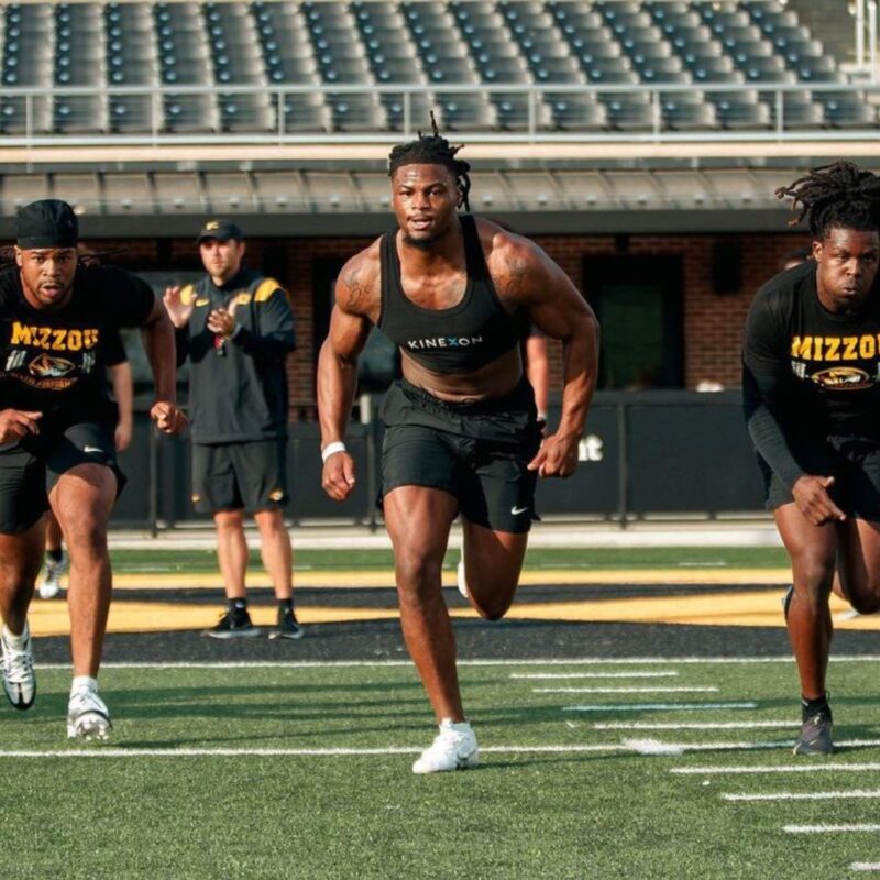 American football players are now being equipped with player trackers that provide coaches with vital information that helps prevent injuries during football workouts.