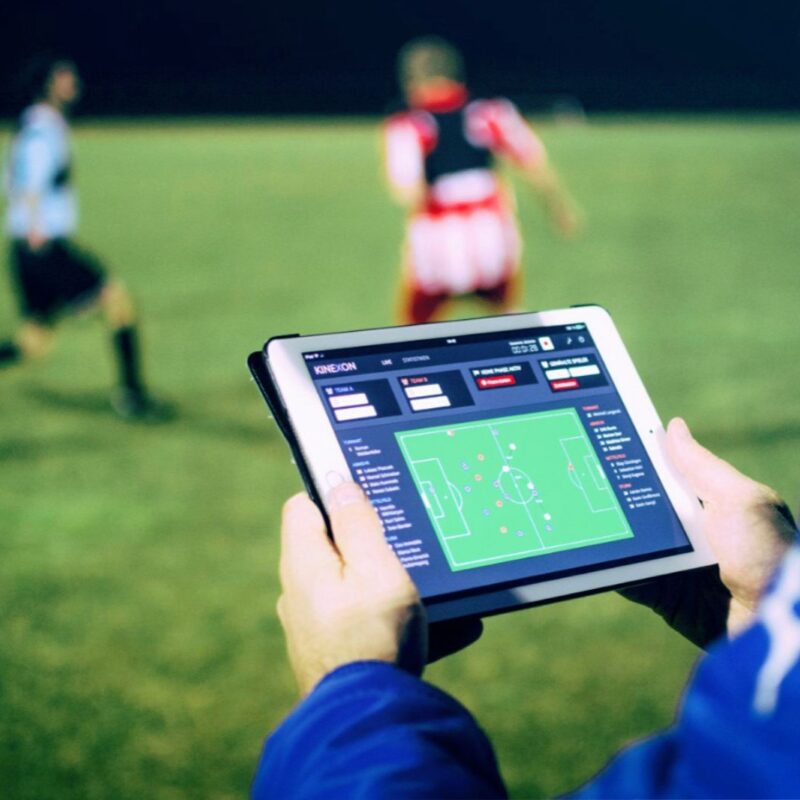 The use of data analytics in sports is now common, and coaches often monitor real-time information during a practice or game.